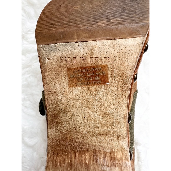 DR. SCHOLL’S Top Gun Wooden Clogs 6 Mules Fur - Picture 8 of 9